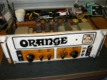 Orange Graphic 100 chassis front view prior to overhaul